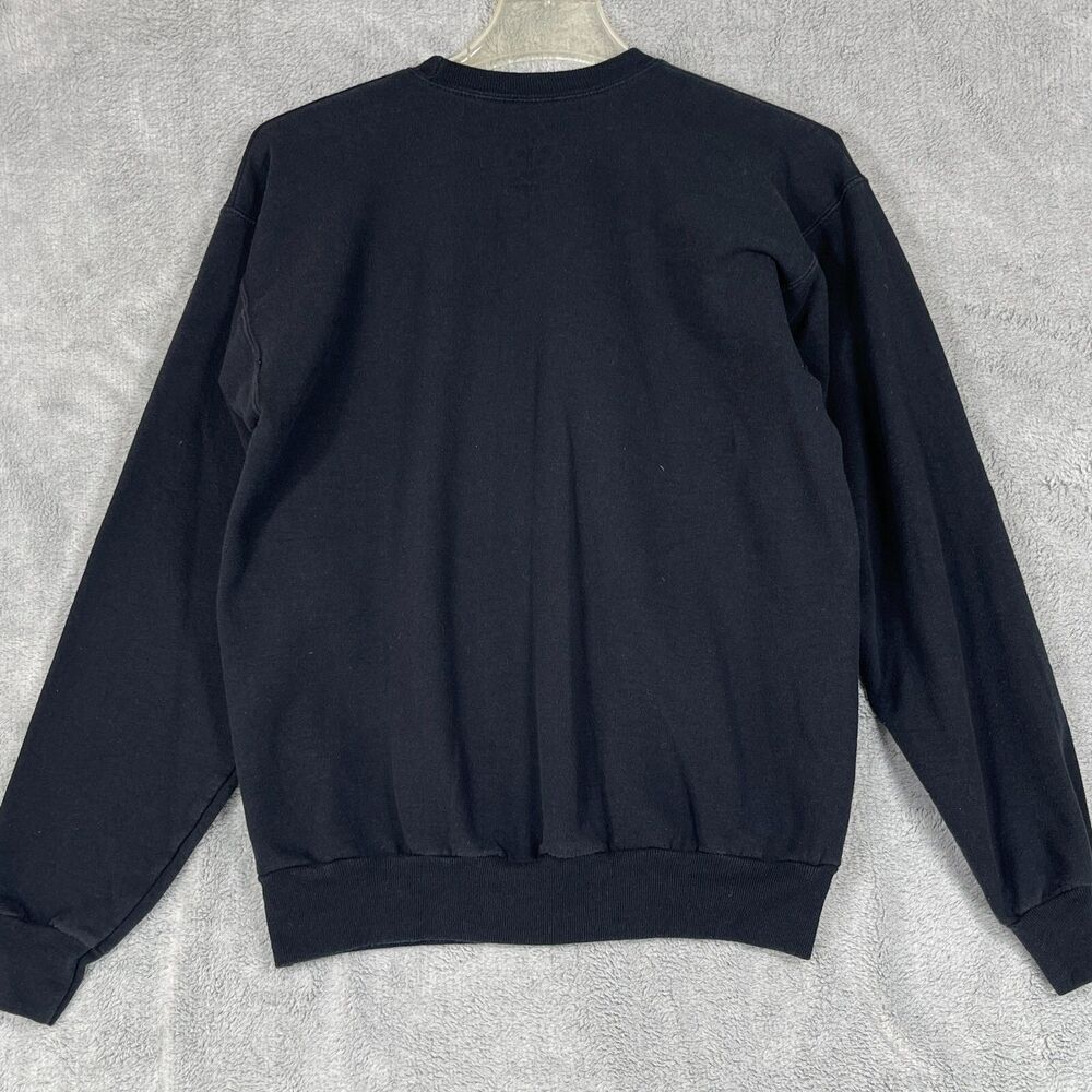 Disney Sweatshirt Women Small Black Graphic The Happiest Place On Earth Pullover - Picture 4 of 7